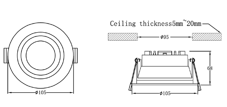 OSRAM Downlight Chống Chóa